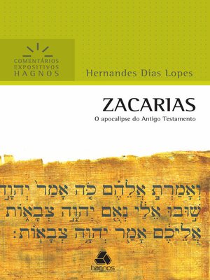 cover image of Zacarias--Comentários Expositivos Hagnos